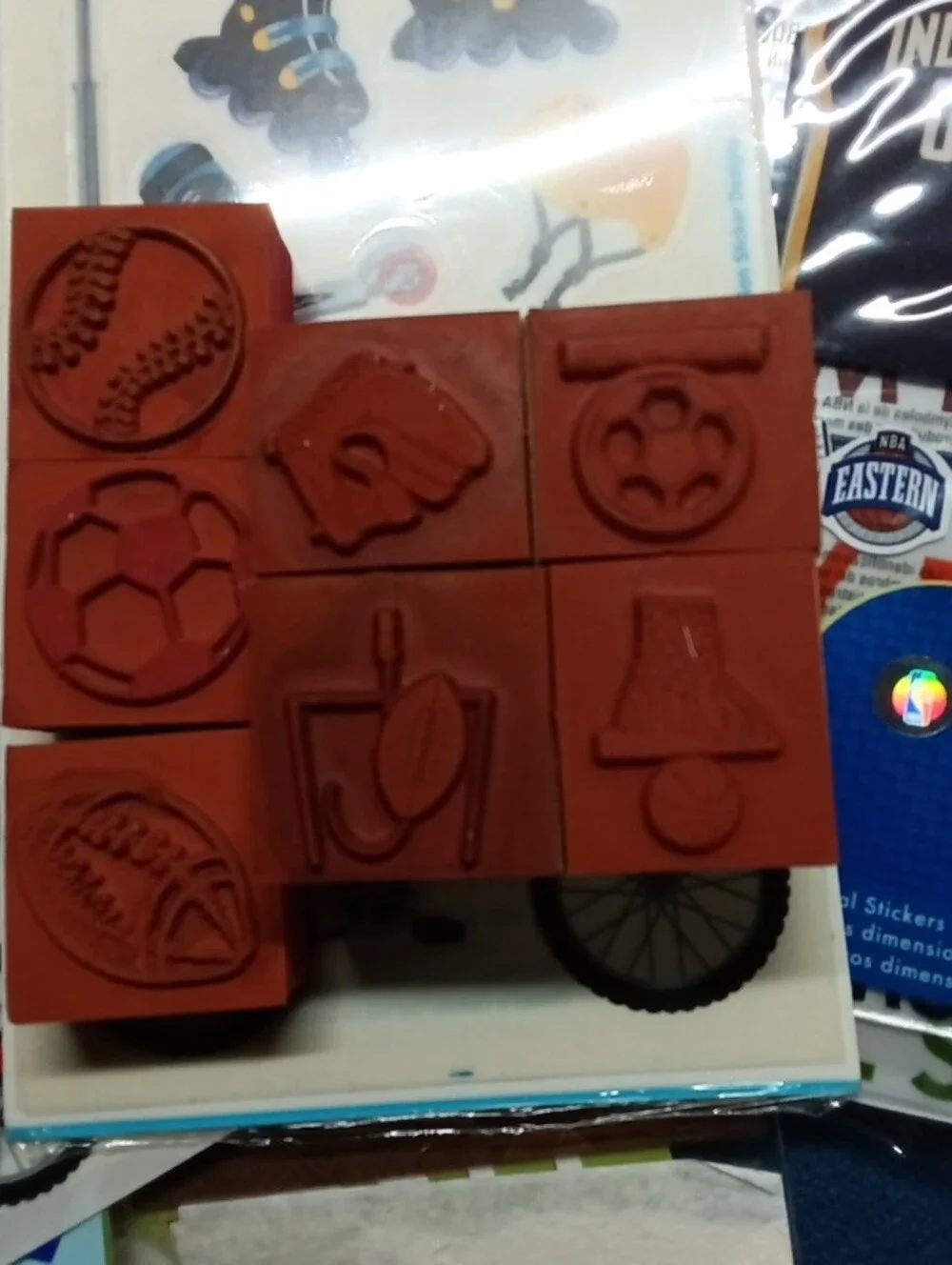 47 Pc Sports Assortment - Paper, Stamps, Embellishments